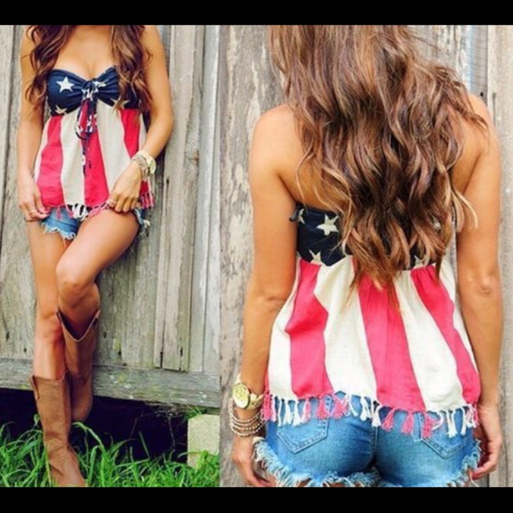 Shop Hopes American flag top